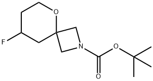 8-氟-5-氧杂-2-氮杂螺[3.5]壬烷-2-甲酸叔丁酯 结构式
